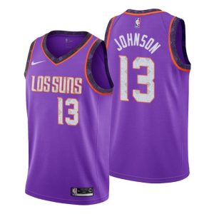 Herren 2019-20 Phoenix Suns Trikot #13 Cameron Johnson City Lila Swingman