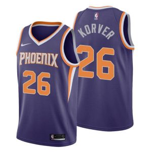 Herren 2019-20 Phoenix Suns Trikot #26 Kyle Korver Icon Lila Swingman