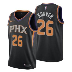 Herren 2019-20 Phoenix Suns Trikot #26 Kyle Korver Statement Schwarz Swingman