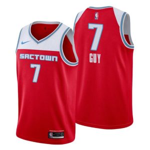 Herren 2019-20 Sacramento Kings Trikot #7 Kyle Guy City Rot Swingman