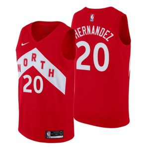 Herren 2019-20 Toronto Raptors Trikot #20 Dewan Hernandez Earned Rot Swingman
