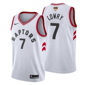 Herren Association 2019 NBA Finals Toronto Raptors Trikot Kyle Lowry Weiß