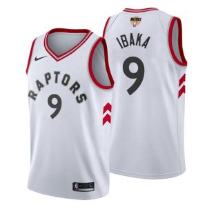 Herren Association 2019 NBA Finals Toronto Raptors Trikot Serge Ibaka Weiß