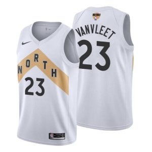 Herren City 2019 NBA Finals Toronto Raptors Trikot Fred VanVleet Weiß