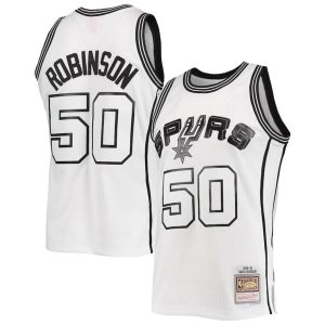 Herren Mitchell & Ness David Robinson San Antonio Spurs Trikot Weiß Out Swingman