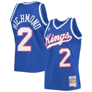 Herren Mitchell & Ness Mitch Richmond Blau Sacramento Kings Trikot Hardwood Classics Swingman