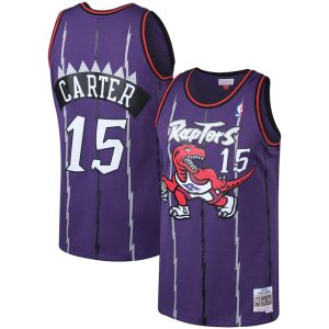 Herren Mitchell & Ness Vince Carter Lila Toronto Raptors Trikot Big & Tall Hardwood Classics