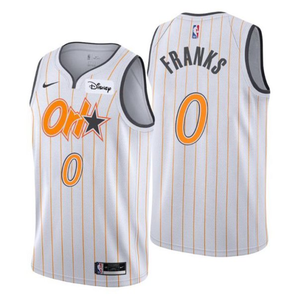 Herren Orlando Magic Trikot Robert Franks #0 Swingman City Edition Weiß