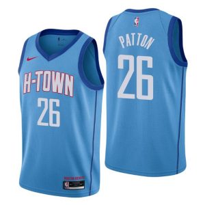 Houston Rockets Trikot #26 Justin Patton Swingman Blau City Edition