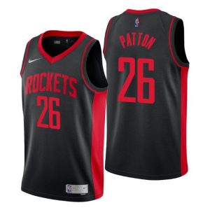 Houston Rockets Trikot #26 Justin Patton Swingman Schwarz Earned Edition