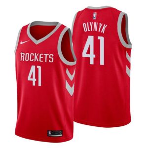 Icon Edition #41 Kelly Olynyk Swingman Rot Houston Rockets Trikot