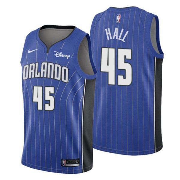 Icon Edition #45 Donta Hall Swingman Blau Orlando Magic Trikot