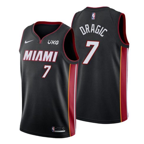 Icon Edition #7 Goran Dragic Swingman Schwarz Miami Heat Trikot