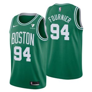 Icon Edition #94 Evan Fournier Swingman Grün Boston Celtics Trikot – Herren
