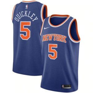 Immanuel Quickley 5 New York Knicks Trikot Nike Icon Edition 2022-23 Swingman Herren