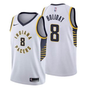 Indiana Pacers Trikot Associateion Edition No.8 Justin Holiday Weiß