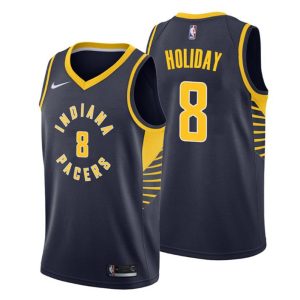 Indiana Pacers Trikot Icon Edition No.8 Justin Holiday Schwarz