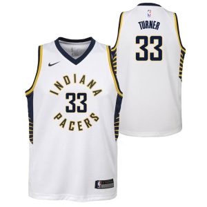 Indiana Pacers Trikot Nike Association Edition Swingman – Weiß – Myles Turner – Kinder