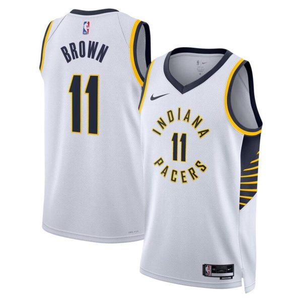 Indiana Pacers Trikot Nike Association Swingman – Weiß – Bruce Braun