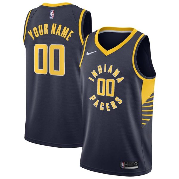 Indiana Pacers Trikot Nike Icon Edition Swingman – Navy – Benutzerdefinierte