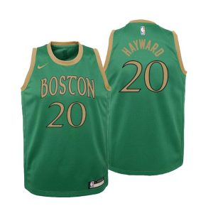 Kinder 2019-20 Boston Celtics Trikot #20 Gordon Hayward City Grün Swingman