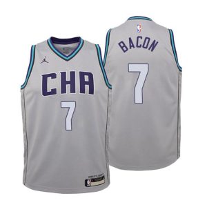 Kinder 2019-20 Charlotte Hornets Trikot #7 Dwayne Bacon City Grau Swingman