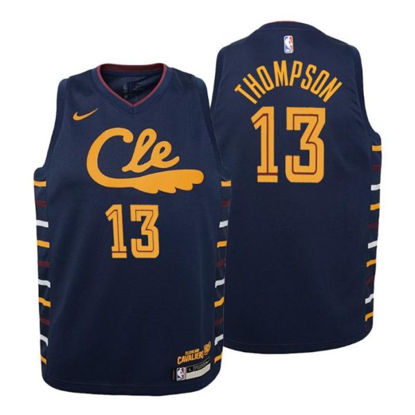 Kinder 2019-20 Cleveland Cavaliers Trikot #13 Tristan Thompson City Navy Swingman