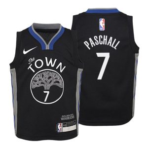 Kinder 2019-20 Golden State Warriors Trikot #7 Eric Paschall City Schwarz Swingman