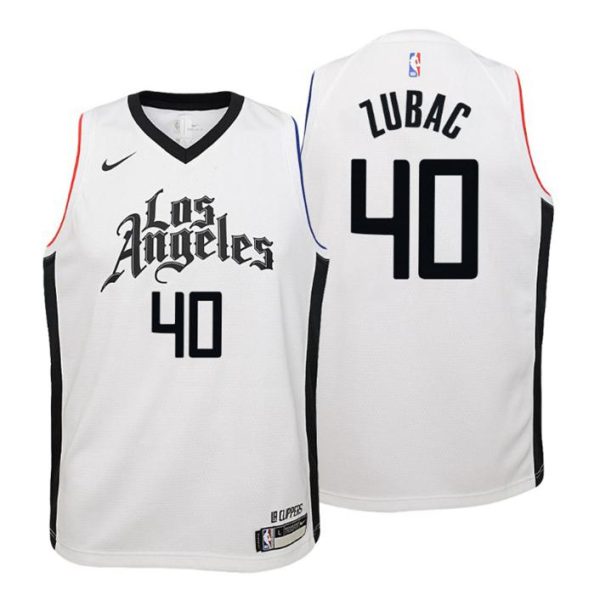 Kinder 2019-20 Los Angeles Clippers Trikot #40 Ivica Zubac City Weiß Swingman