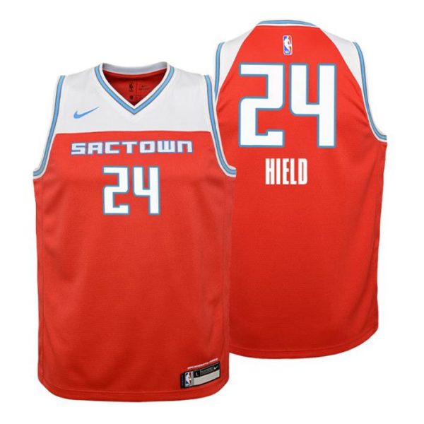 Kinder 2019-20 Sacramento Kings Trikot #24 Buddy Hield City Rot Swingman