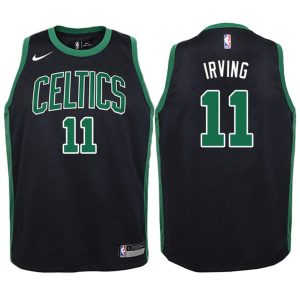 Kinder Boston Celtics Trikot #11 Kyrie Irving Schwarz Swingman -Statement Edition