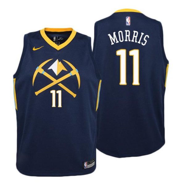 Kinder Denver Nuggets Trikot #11 Monte Morris City Edition Navy Swingman