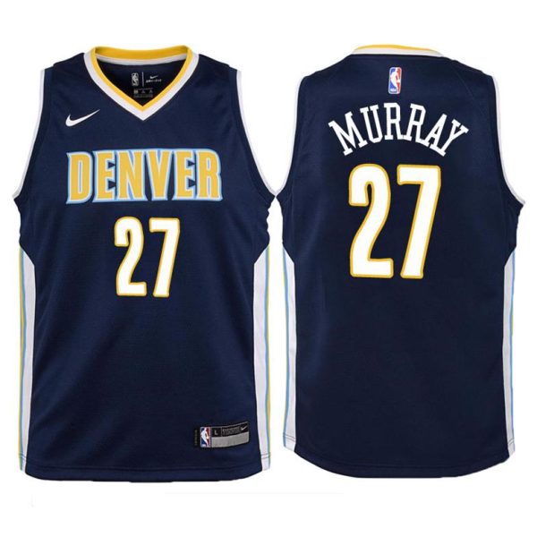 Kinder Denver Nuggets Trikot #27 Jamal Murray Navy Swingman – Icon Edition