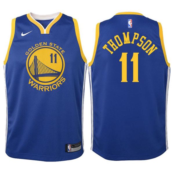 Kinder Golden State Warriors Trikot #11 Klay Thompson Blau Swingman -Icon Edition