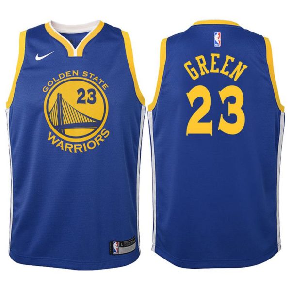 Kinder Golden State Warriors Trikot #23 Draymond Grün Blau Swingman -Icon Edition