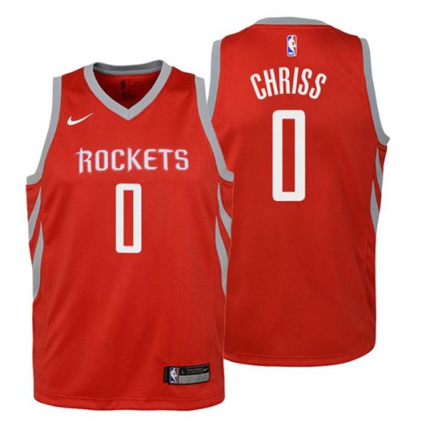 Kinder Houston Rockets Trikot #0 Marquese Chriss Icon Edition Rot Swingman