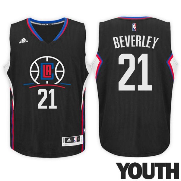 Kinder Los Angeles Clippers Trikot #21 Patrick Beverley Schwarz New Swingman