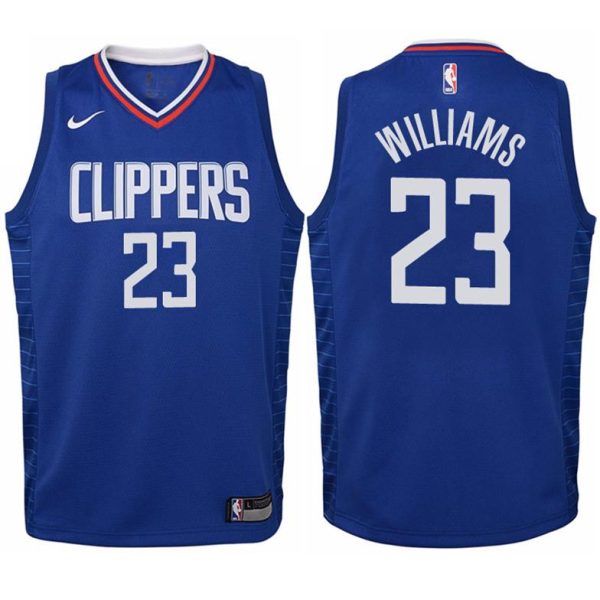 Kinder Los Angeles Clippers Trikot #23 Lou Williams Blau Swingman -Icon Edition