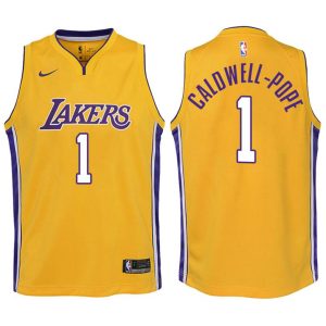 Kinder Los Angeles Lakers Trikot #1 Kentavious Caldwell-Pope Gelb  Swingman -Icon Edition