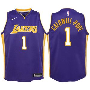 Kinder Los Angeles Lakers Trikot #1 Kentavious Caldwell-Pope Lila Swingman -Statement Edition