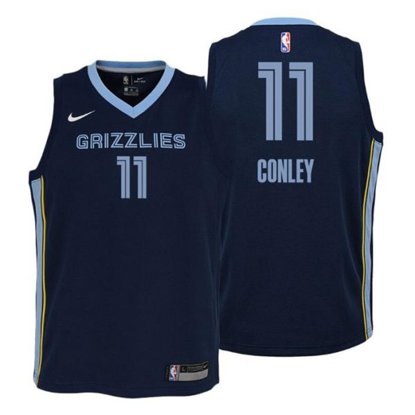 Kinder Memphis Grizzlies Trikot #11 Mike Conley Icon Edition Navy Swingman