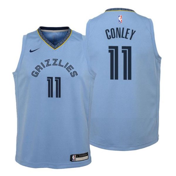 Kinder Memphis Grizzlies Trikot #11 Mike Conley Statement Blau Swingman