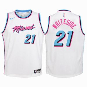 Kinder Miami Heat Trikot #21 Hassan Weißside Weiß Swingman – City Edition Edition