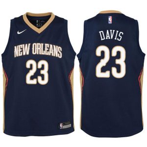 Kinder New Orleans Pelicans Trikot #23 Anthony Davis Navy Swingman -Icon Edition