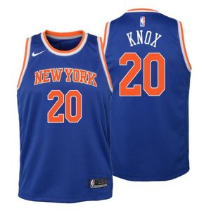Kinder New York Knicks Trikot #20 Kevin Knox Icon Edition Blau Swingman