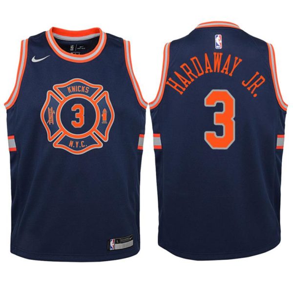 Kinder New York Knicks Trikot #3 Tim Hardaway Jr. Navy Swingman – City Edition