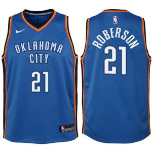Kinder Oklahoma City Thunder Trikot #21 Andre Roberson Blau Swingman -Icon Edition