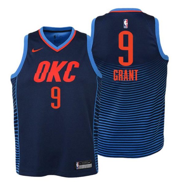 Kinder Oklahoma City Thunder Trikot #9 Jerami Grant Statement Navy Swingman