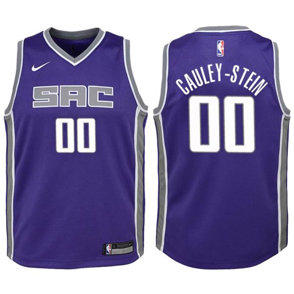 Kinder Sacramento Kings Trikot #00 Willie Cauley-Stein Lila Swingman – Icon Edition