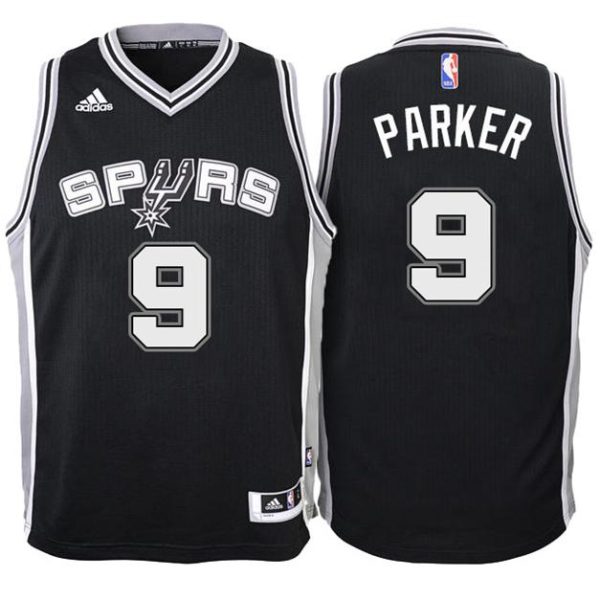 Kinder San Antonio Spurs Trikot #9 Tony Parker New Swingman Road Schwarz